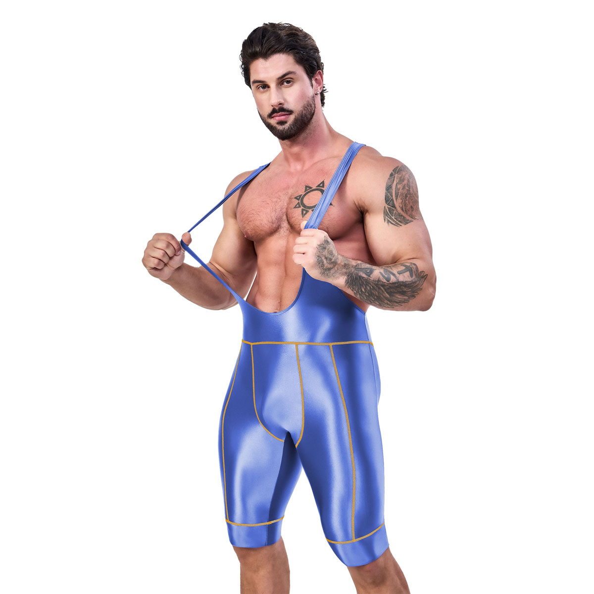 AMORESY オクタビアン男性光沢のある弾性スパンデックス - Track Suit Men のレビューと価格