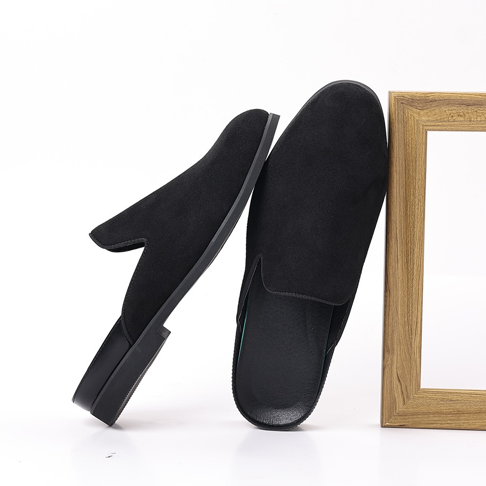 スエードミュール男性用ローファーフォーマルスリッパ男性用デザ - Men'S Fashion Loafers のレビューと価格