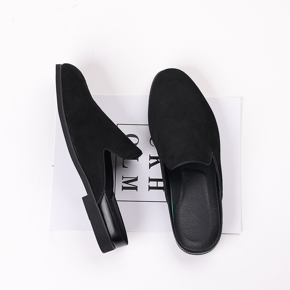 スエードミュール男性用ローファーフォーマルスリッパ男性用デザ - Men'S Fashion Loafers のレビューと価格