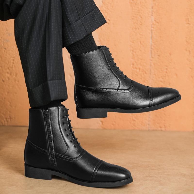高級メンズブーツ 新作 ハイカットレザーシューズ クラシック - Chelsea Boots Men のレビューと価格