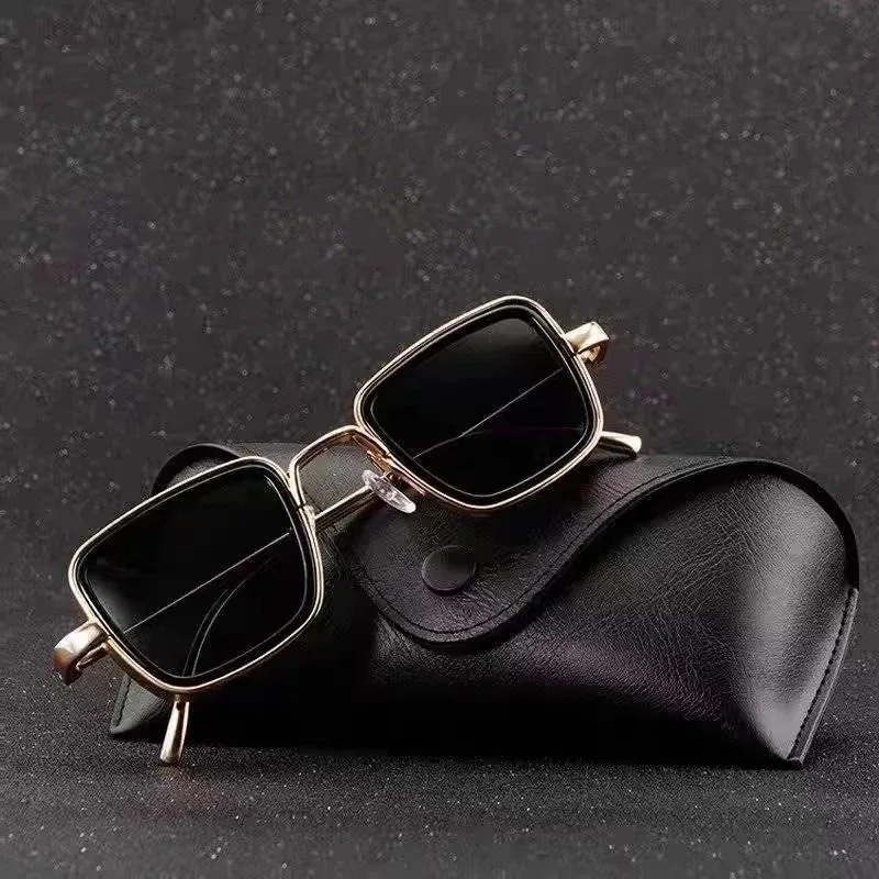 新しいパンク高品質メタルフレームサングラスレトロ長方形メガネ - Men'S Fashion Glasses のレビューと価格
