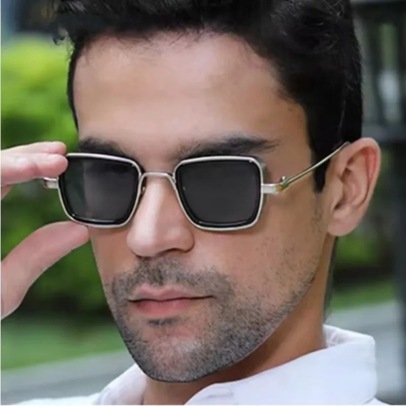新しいパンク高品質メタルフレームサングラスレトロ長方形メガネ - Men'S Fashion Glasses のレビューと価格
