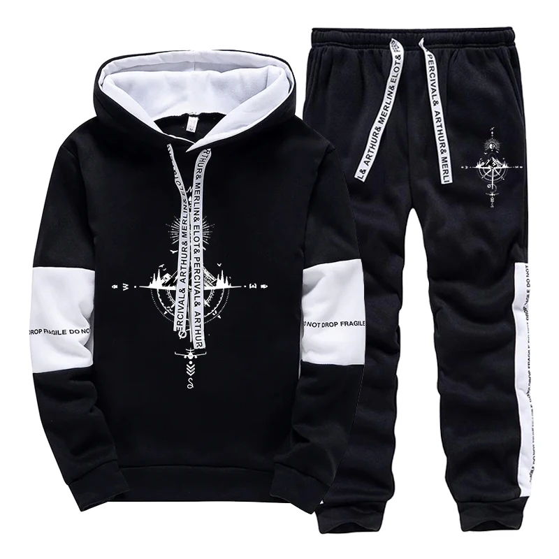 秋冬新作メンズトラックスーツ ファッションカジュアル フード - Men'S Fashion Clothing のレビューと価格