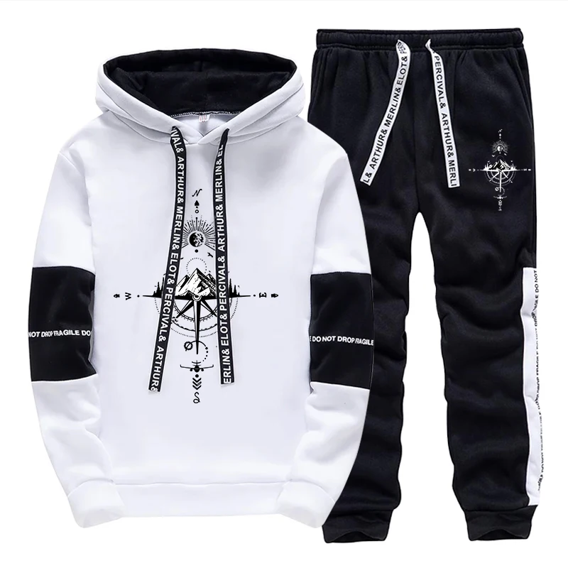 秋冬新作メンズトラックスーツ ファッションカジュアル フード - Men'S Fashion Clothing のレビューと価格