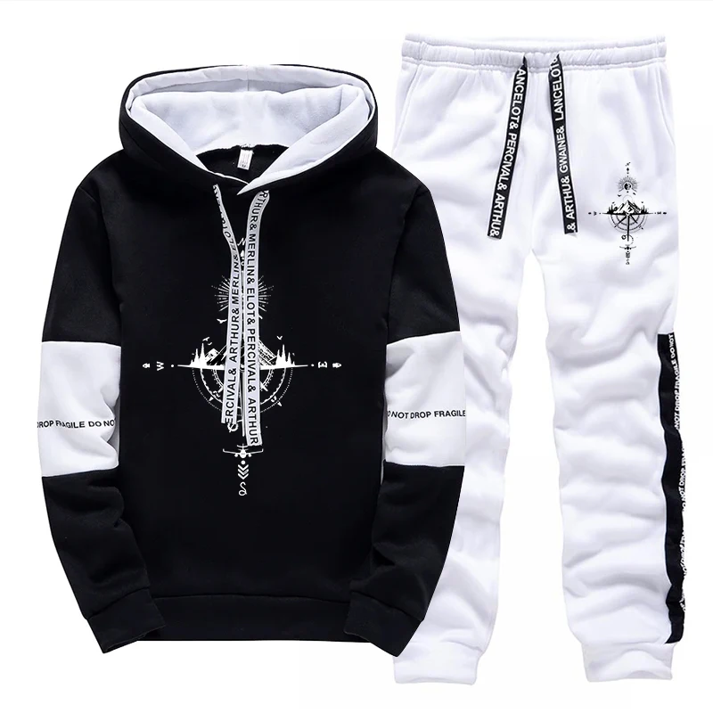 秋冬新作メンズトラックスーツ ファッションカジュアル フード - Men'S Fashion Clothing のレビューと価格