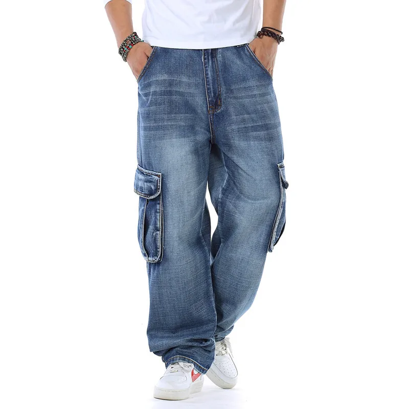 メンズだぶだぶのジーンズ春と秋の新ファットガイ大きいサイズの - Men'S Fashion For Fat Guys のレビューと価格