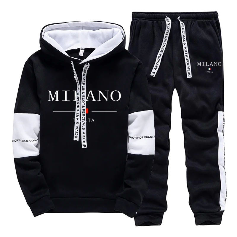 メンズセット/パーカー/パンツ イタリア風トレンドパーカース - Men'S Fashion Outfits のレビューと価格