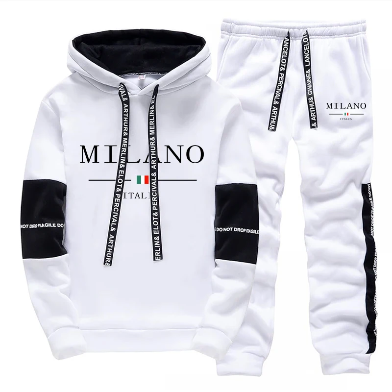 メンズセット/パーカー/パンツ イタリア風トレンドパーカース - Men'S Fashion Outfits のレビューと価格