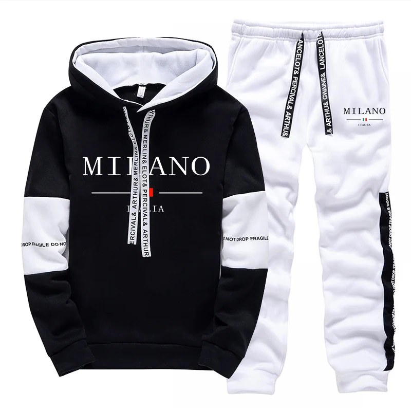 メンズセット/パーカー/パンツ イタリア風トレンドパーカース - Men'S Fashion Outfits のレビューと価格
