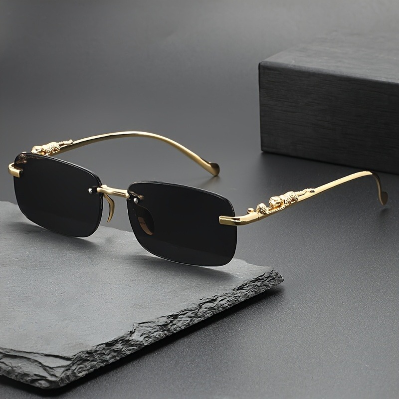 ファッションリムレスメタルサングラス男性女性人気サングラス男 - Men'S Fashion Glasses のレビューと価格
