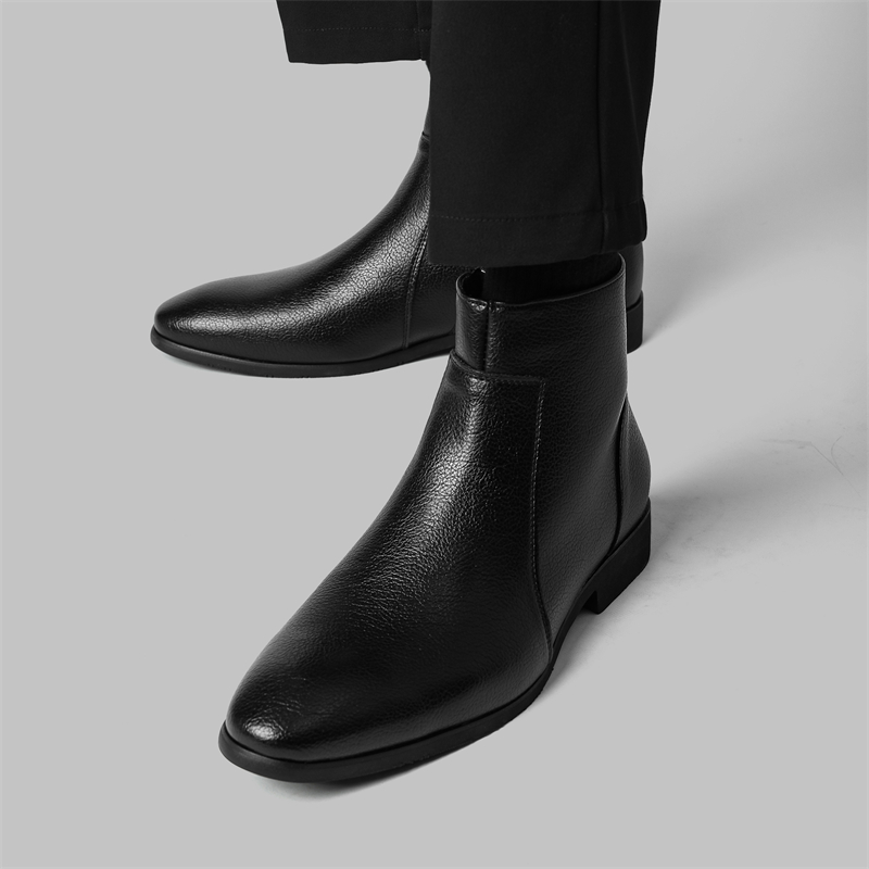 ビジネスカジュアル メンズ ソフトレザー アンクルブーツ サ - Chelsea Boots Men のレビューと価格