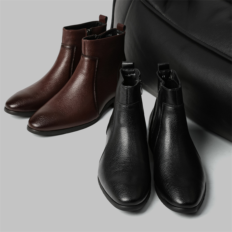 ビジネスカジュアル メンズ ソフトレザー アンクルブーツ サ - Chelsea Boots Men のレビューと価格