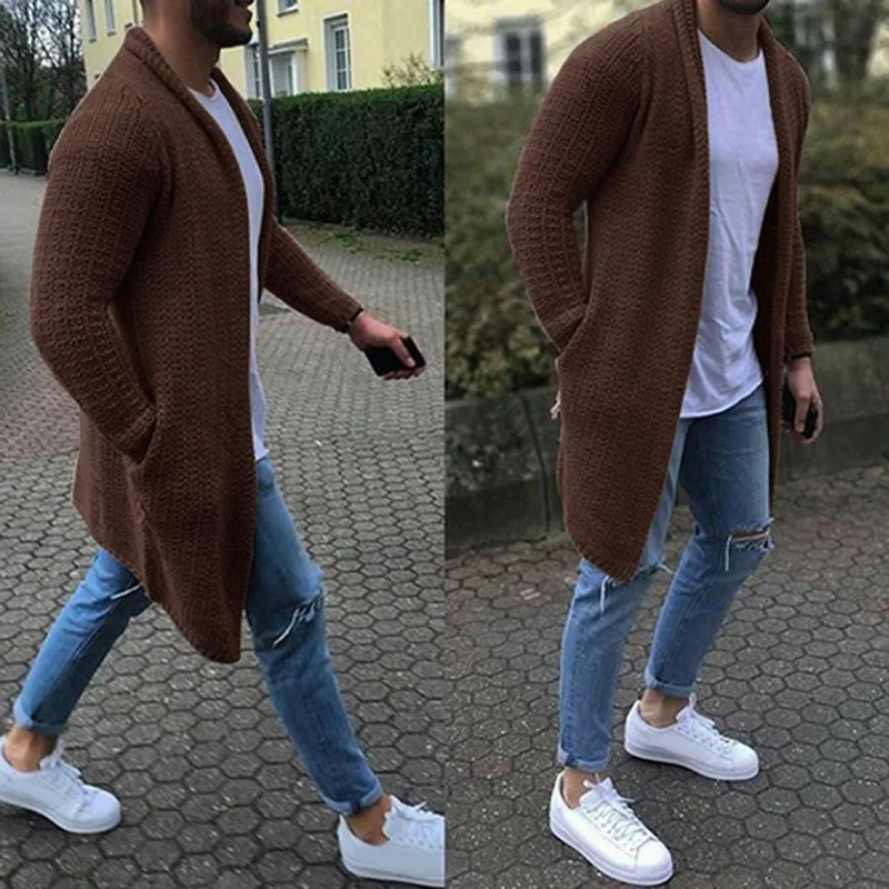 春秋のファッションメンズセーターカーディガンコート男性セータ - Men'S Fashion V Neck Sweater のレビューと価格