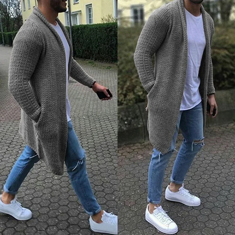 春秋のファッションメンズセーターカーディガンコート男性セータ - Men'S Fashion V Neck Sweater のレビューと価格