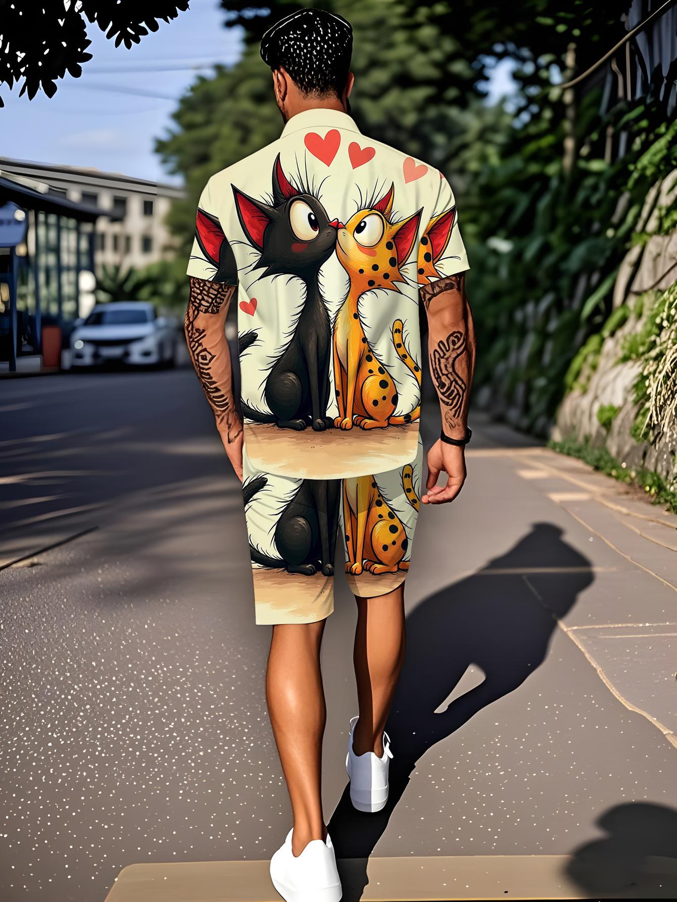 メンズシャツセット 2026 春夏服セット ジョギングスーツ - Track Suit Men のレビューと価格