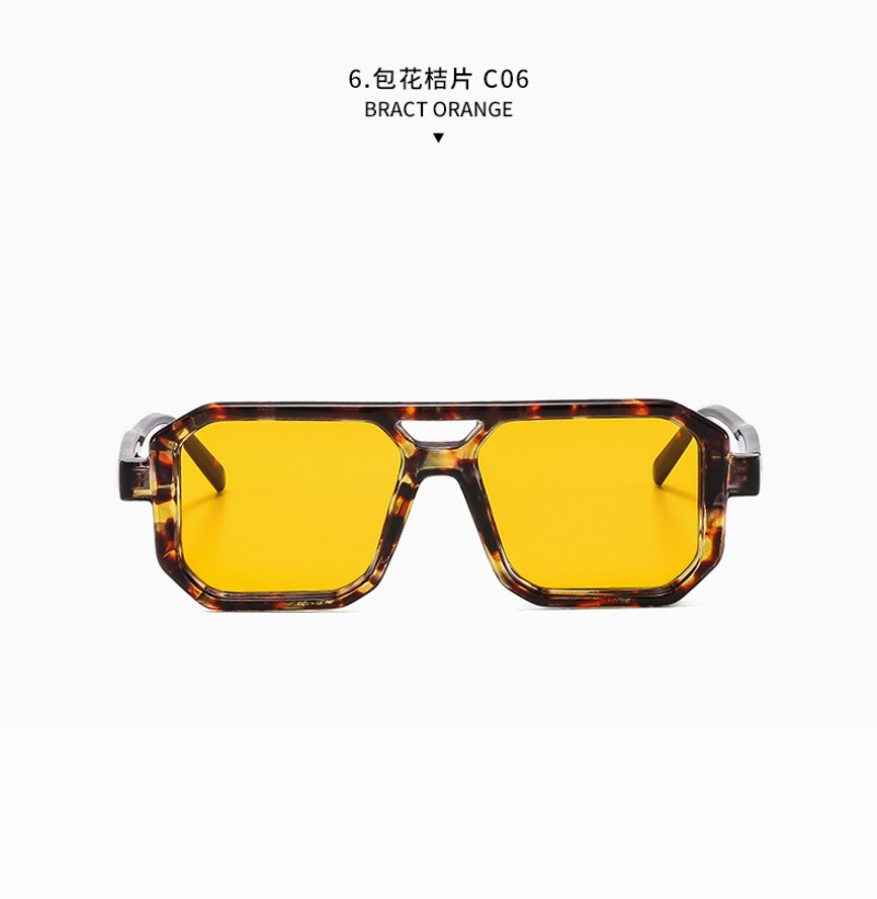 新しいレトロスクエアダブルビームサングラス男性女性高品質屋外 - Men'S Fashion Glasses のレビューと価格