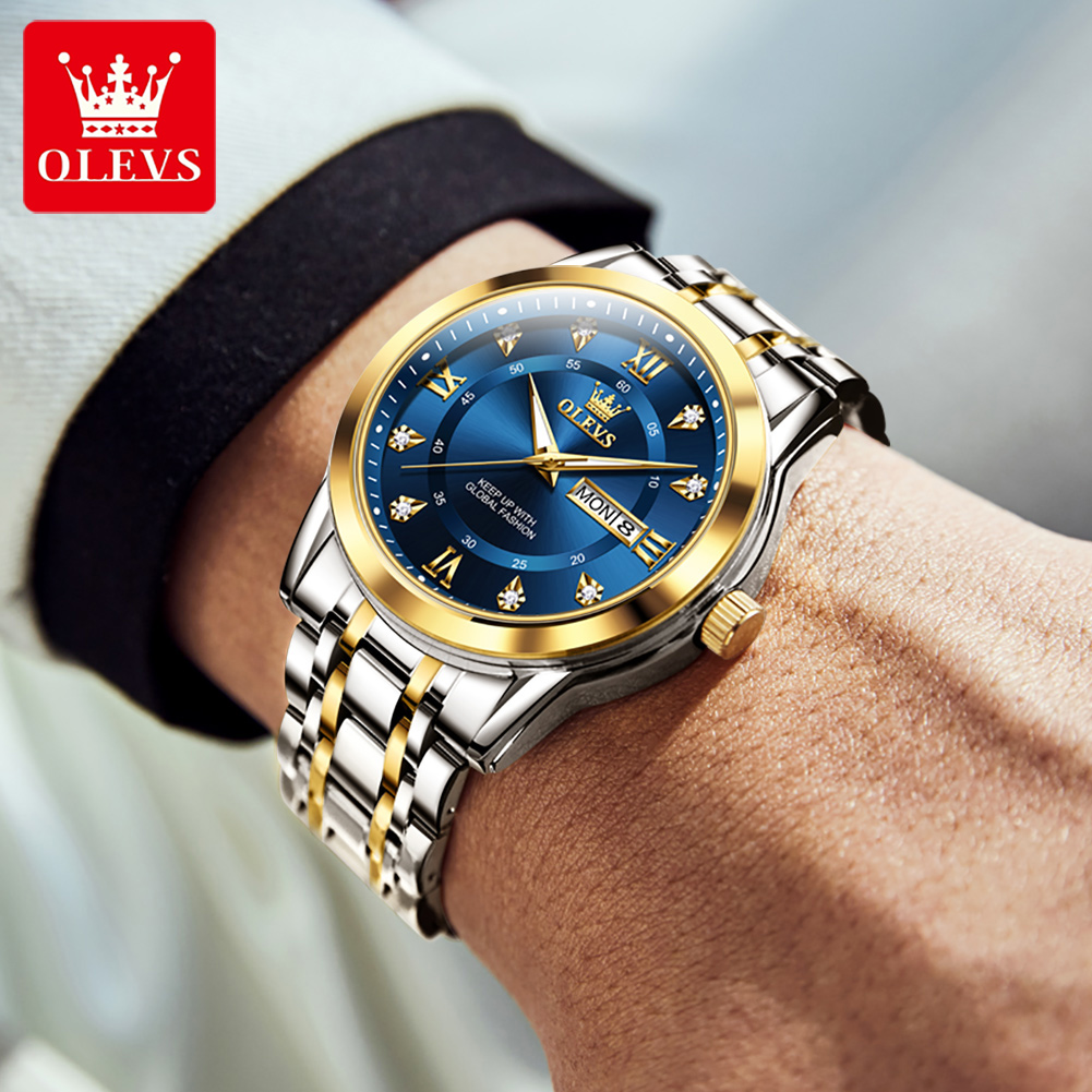 OLEVS ブランドファッションメンズ腕時計ステンレス鋼防水 - Mens Fashion Week のレビューと価格