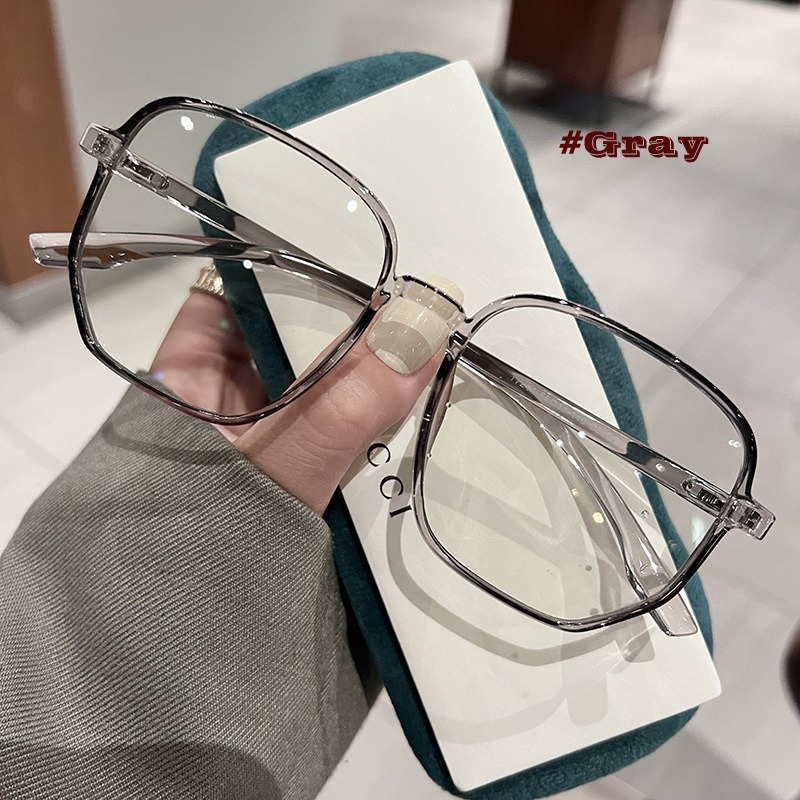 超軽量メガネ男性女性眼鏡トレンディな大型スクエアフレーム眼鏡 - Men'S Fashion For 45 Years Old のレビューと価格