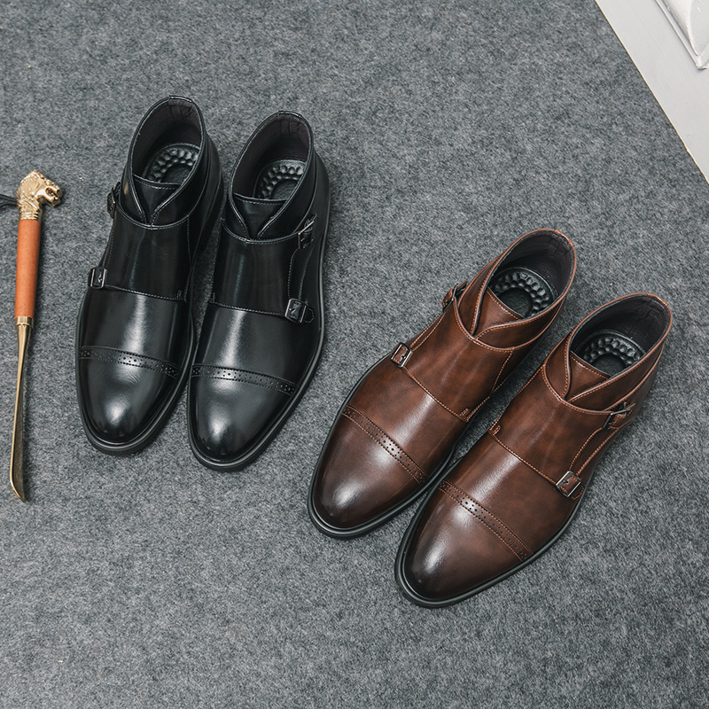 ハイカット ポインテッドトゥ レザーブーツ 2025年 ファ - Mens Fashion Autumn 2025 のレビューと価格