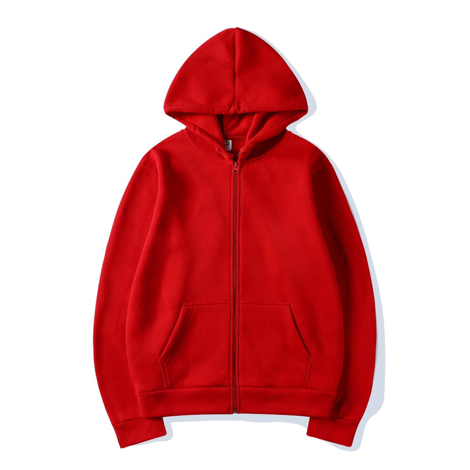 秋冬新マルチポケットジッパーフリースフード付きカジュアルスウ - Men'S Fashion Zipper Hoodie のレビューと価格