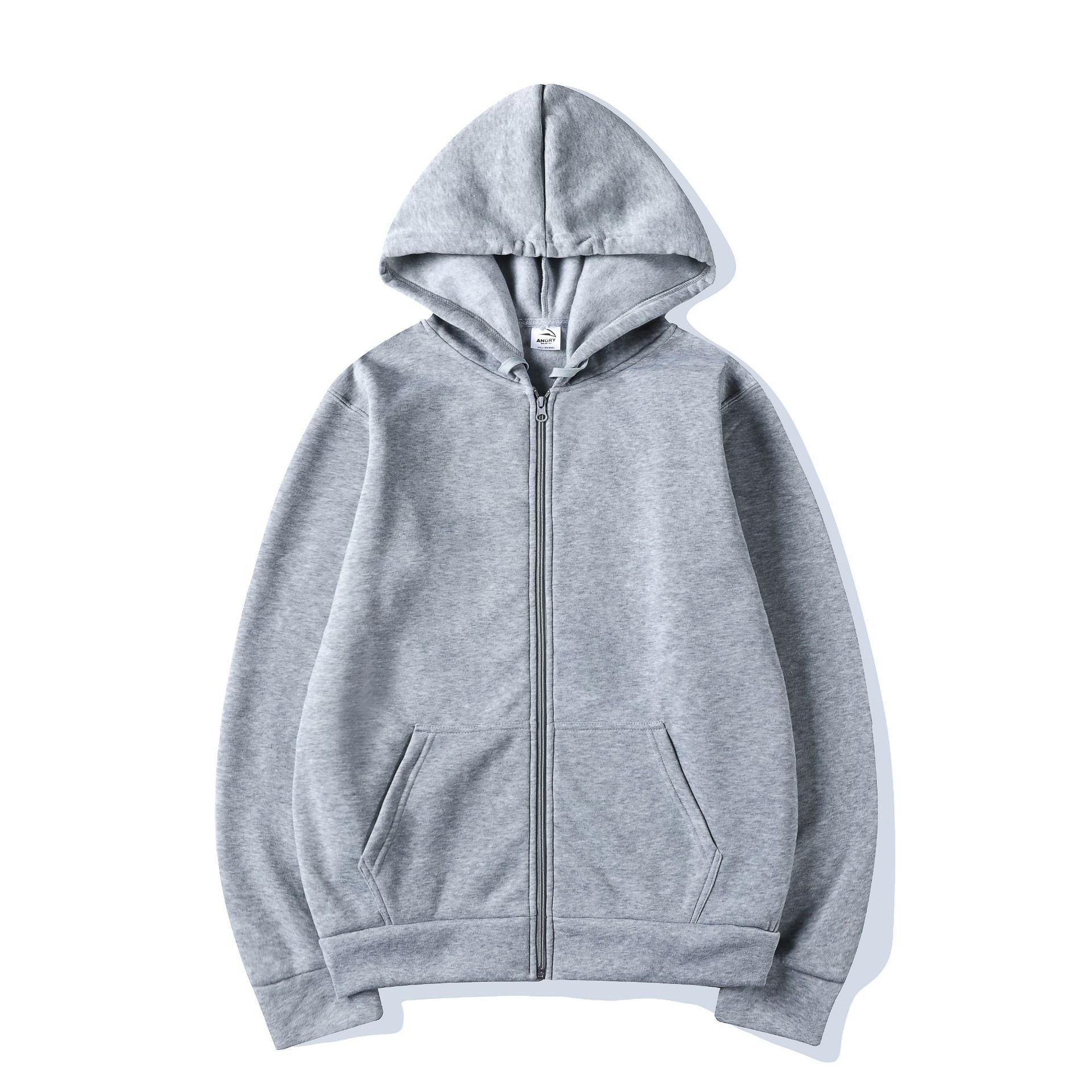 秋冬新マルチポケットジッパーフリースフード付きカジュアルスウ - Men'S Fashion Zipper Hoodie のレビューと価格