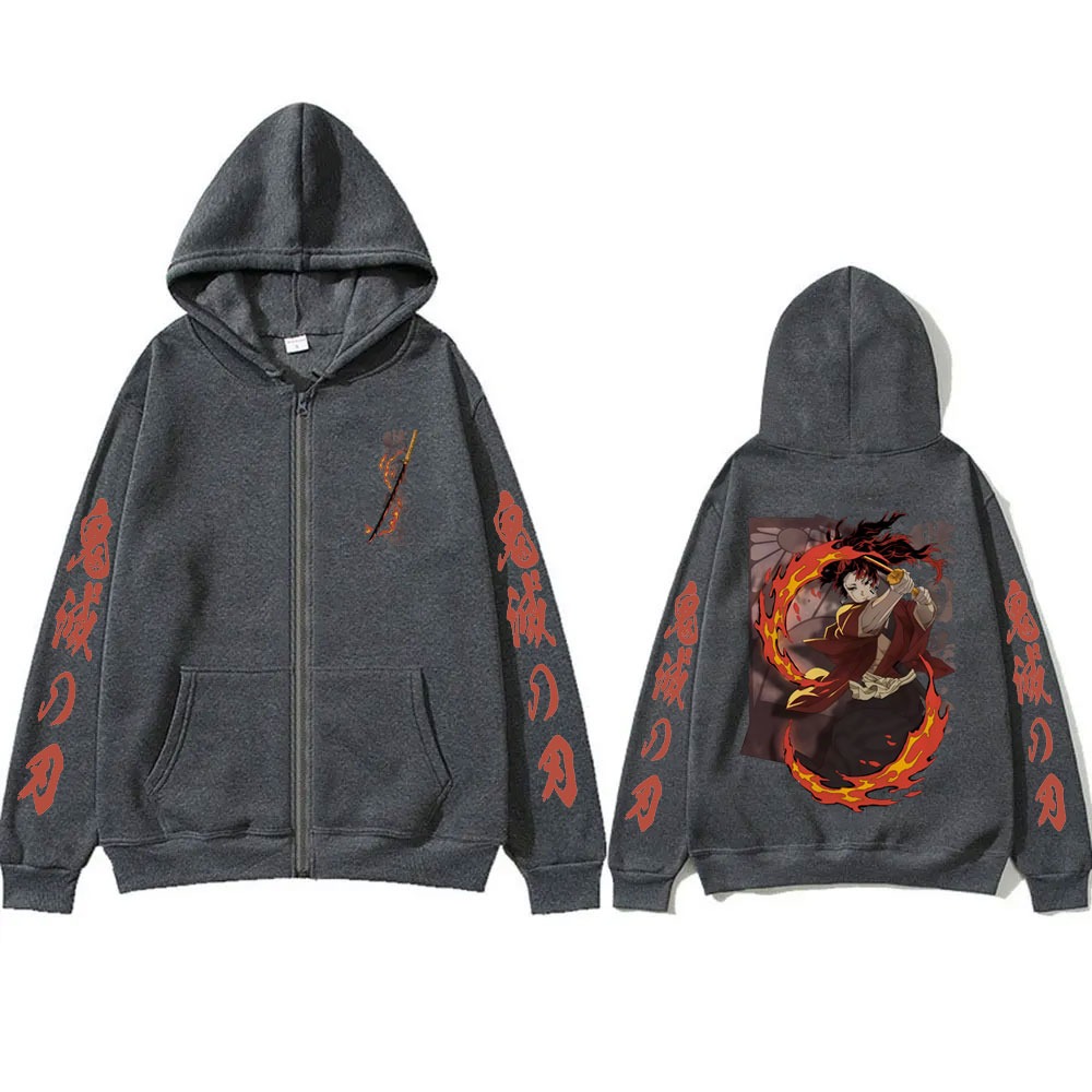 新しい鬼滅の刃継国縁壱グッズジッパーフーディ男性女性ファッシ - Men'S Fashion Zipper Hoodie のレビューと価格