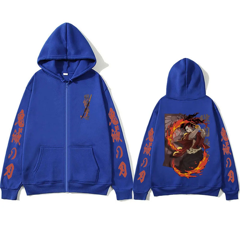 新しい鬼滅の刃継国縁壱グッズジッパーフーディ男性女性ファッシ - Men'S Fashion Zipper Hoodie のレビューと価格