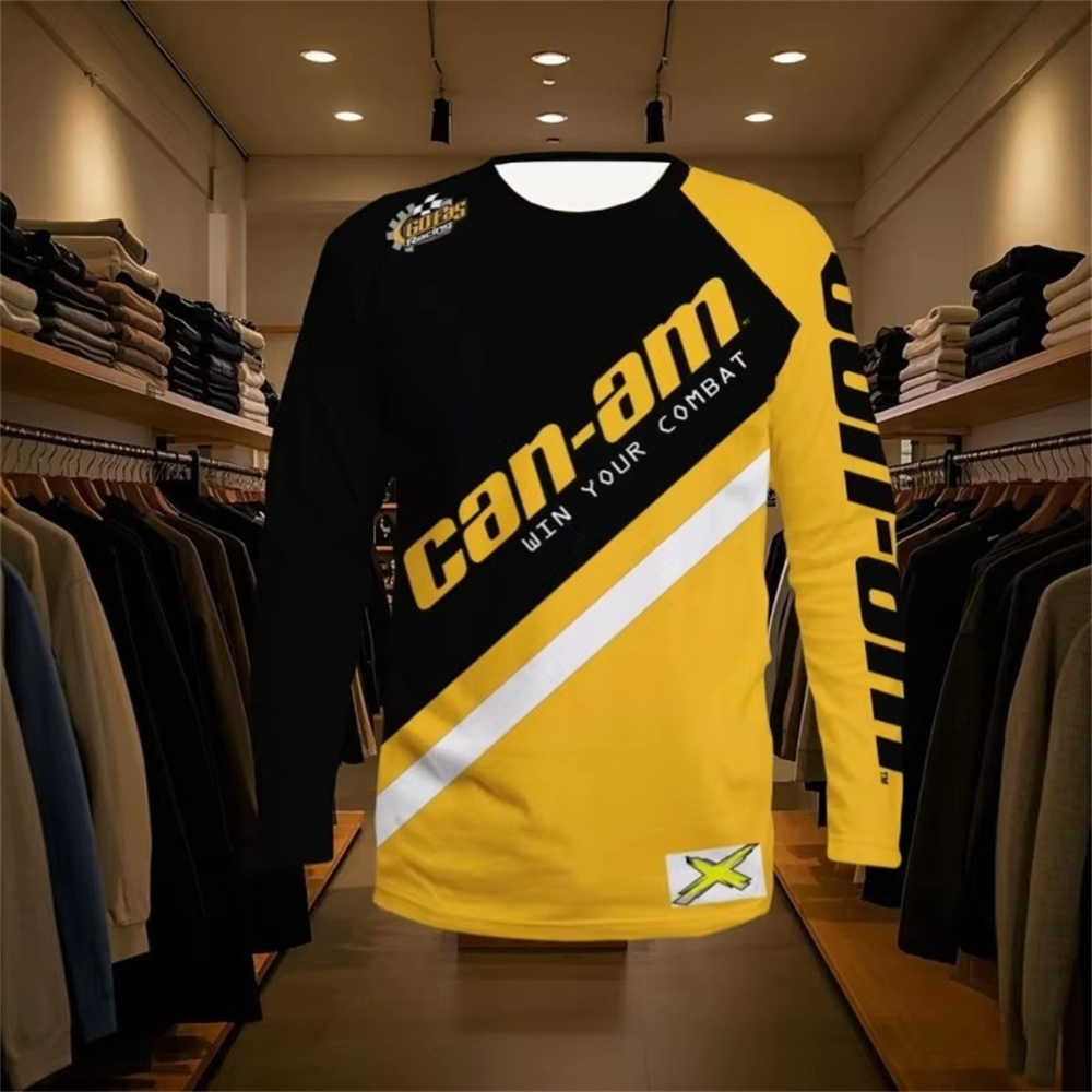 バイクレース用長袖ラウンドネックTシャツ、男女兼用、ファッシ - Men'S Fashion Trends のレビューと価格