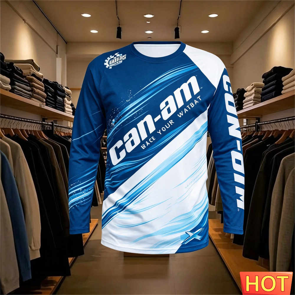 バイクレース用長袖ラウンドネックTシャツ、男女兼用、ファッシ - Men'S Fashion Trends のレビューと価格