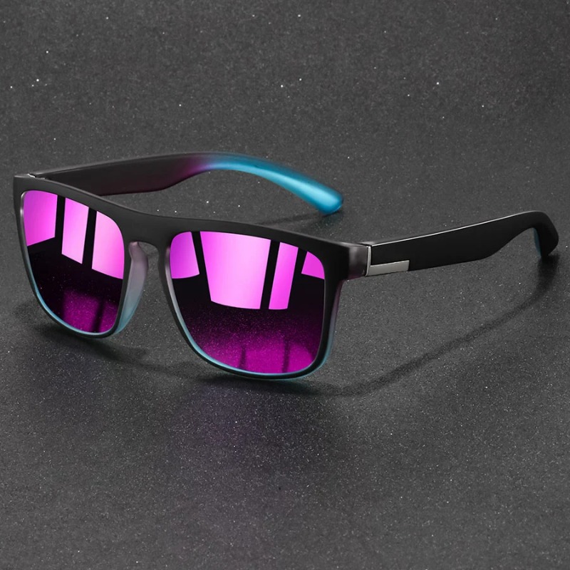 ファッションヴィンテージスクエアスポーツサングラス男性女性釣 - Men'S Fashion Glasses のレビューと価格