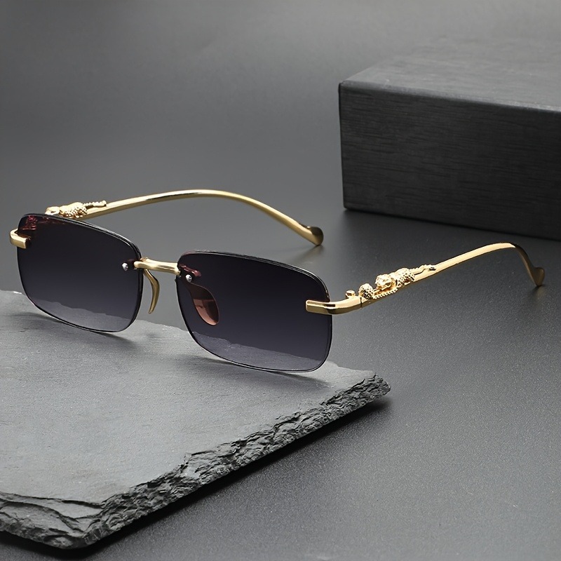 ファッションリムレスメタルサングラス男性女性人気サングラス男 - Men'S Fashion Glasses のレビューと価格