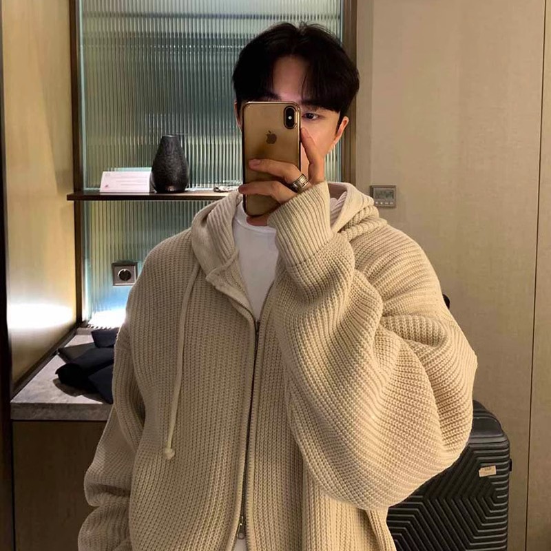 韓国版ニューファッションメンズ無地シンプルベーシックカジュア - Men'S Fashion V Neck Sweater のレビューと価格