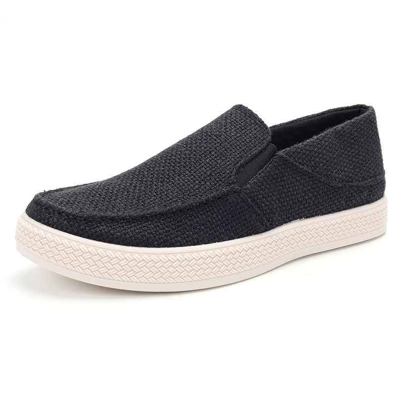 メンズリネンスリッポンローファー、通気性のある織物アッパー、 - Men'S Fashion Loafers のレビューと価格