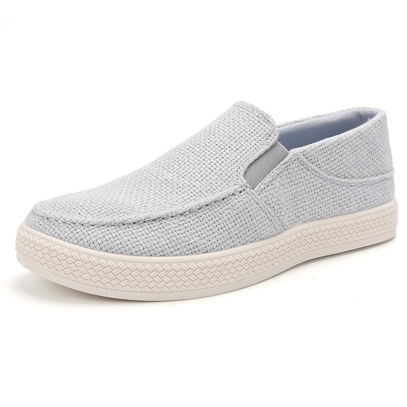 メンズリネンスリッポンローファー、通気性のある織物アッパー、 - Men'S Fashion Loafers のレビューと価格