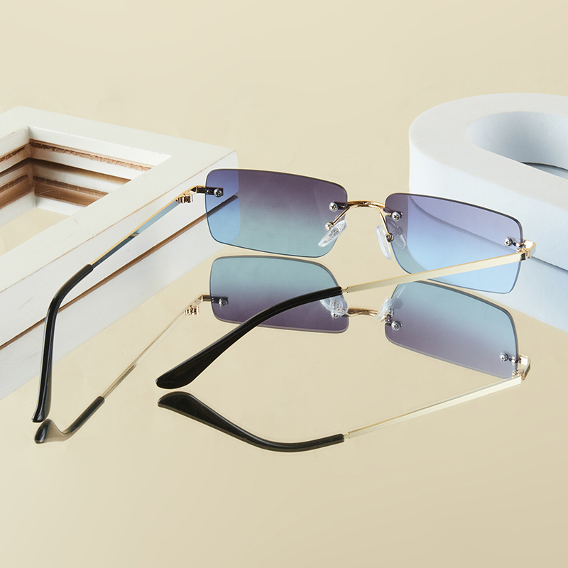 1 個メンズファッションメガネ新しいメタルフレームレスエレガ - Men'S Fashion Glasses のレビューと価格