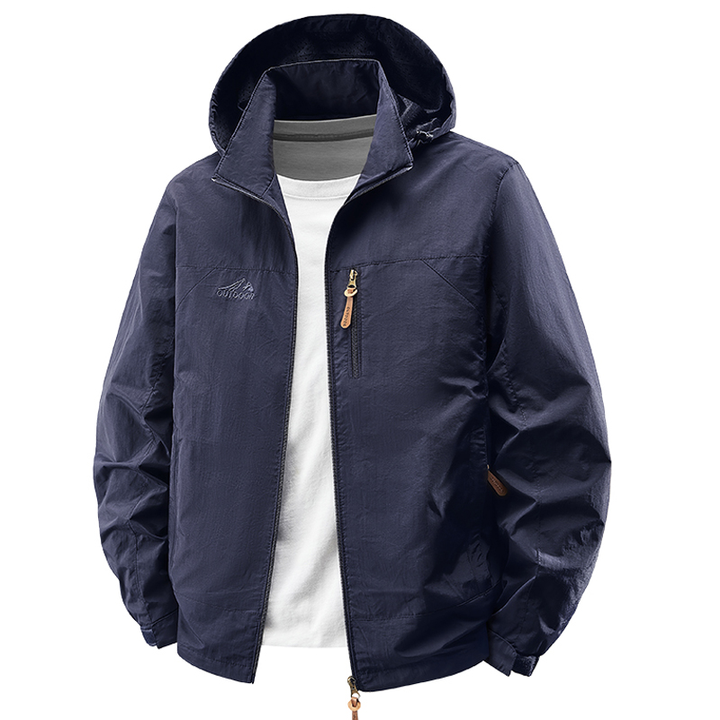 春秋ウインドブレーカー防水ハイキングジャケット男性屋外キャン - Varsity Jacket Letterman のレビューと価格
