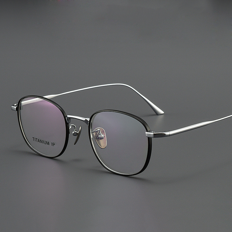 男性用の純粋なチタン製メガネ,処方箋,近視,読書,オフィスフ - Mens Fashion Reading Glasses のレビューと価格
